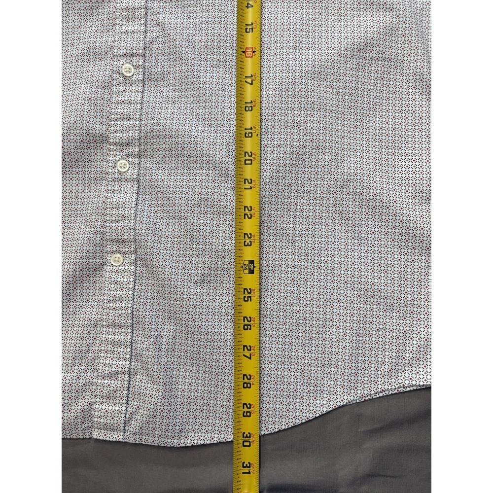 Jos. A. Bank Comfort Stretch Tailored Fit Short Sleeve Shirt - XL - Picture 7 of 10